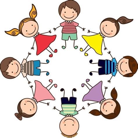 Vaikai, besišypsantys ir dainuojantys kartu