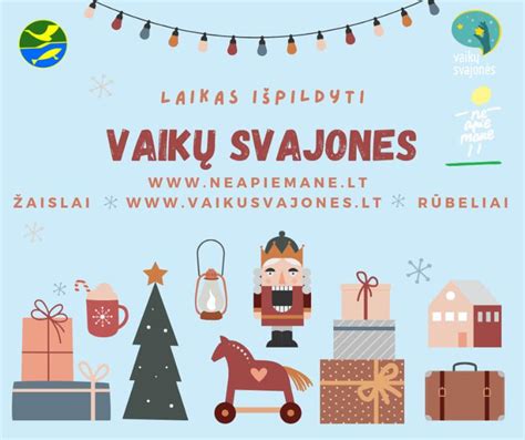 vaikų svajonių pildymas ir džiaugsmas