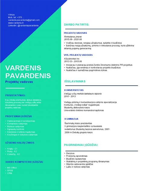 Kvalifikuotų kalbų specialistų pavyzdys