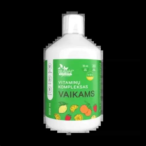 Vitaminų naudos vaikams infografika