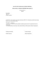 Išrašo iš Gyventojų registro pavyzdys