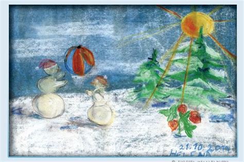 Vaikai, rašantys kalėdinius sveikinimus