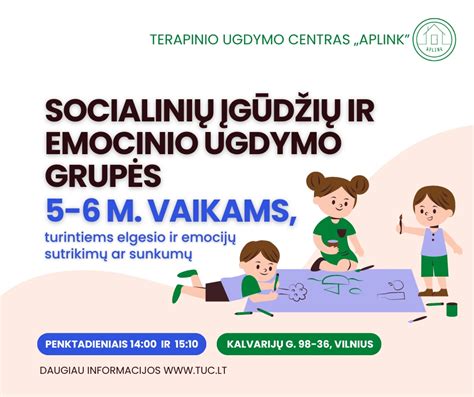 vaikų socialinių įgūdžių ugdymas