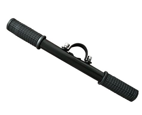 Schematinis vaikiškos paspirtuko rankenos tvirtinimo pavyzdys