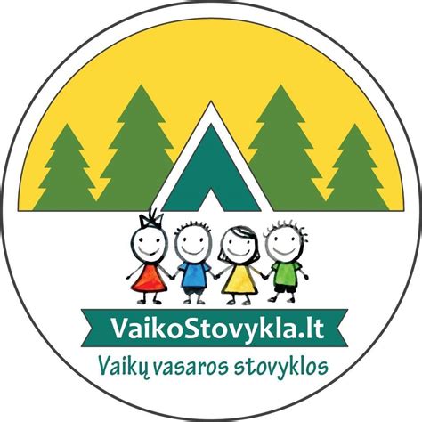 Vaikai, kuriantys draugystes stovykloje