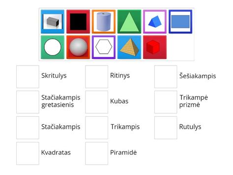 Geometrinių figūrų pavyzdžiai ir atimties bei sudėties veiksmai