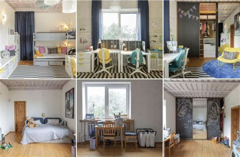 Vaikų kambarys dviem vaikams po pertvarkos