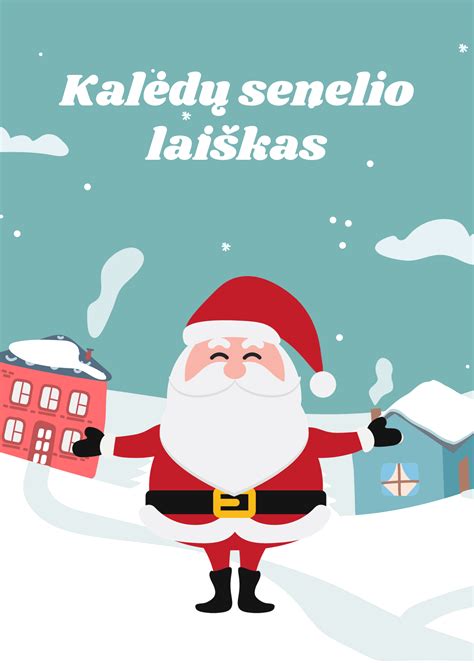 Artimas Kalėdų Senelio laiško popieriaus ir iliustracijų vaizdas