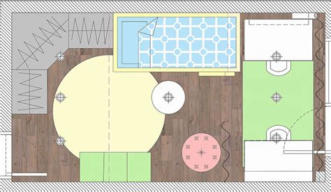 Vaikų kambario planavimo schema