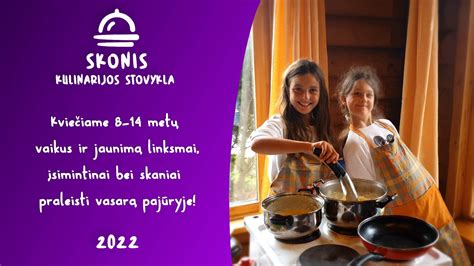 vaikai gaminantys maistą kulinarijos stovykloje