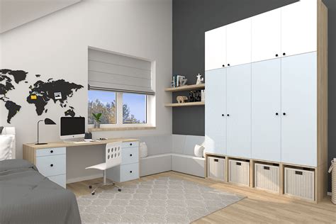 Vaiko kambario planavimas ir baldų išdėstymas