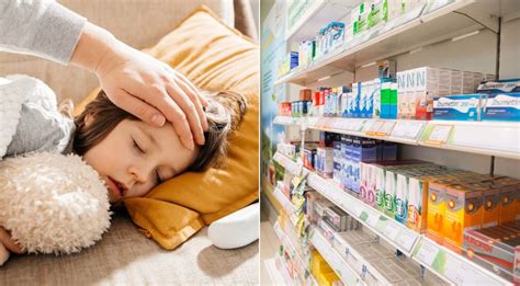 Tėvai duoda vaikui vaistus nuo peršalimo