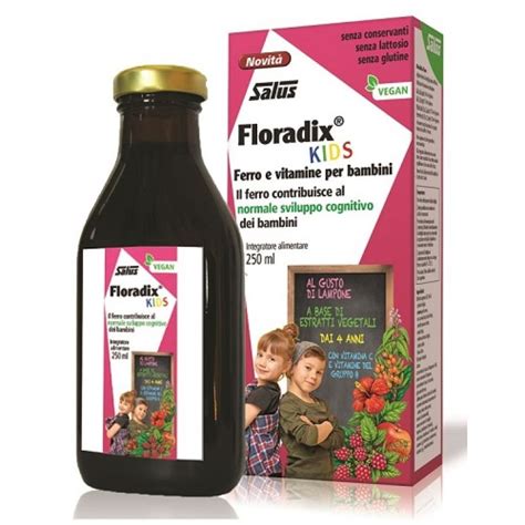 Floradix KIDS buteliukas ir pakuotė