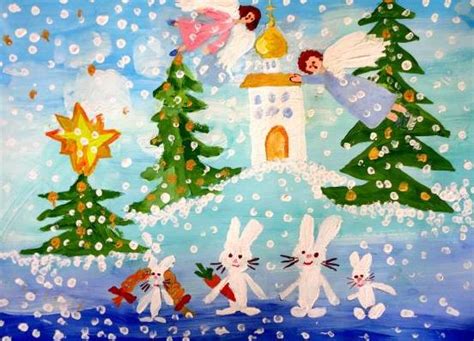 vaiku kalėdiniai piešiniai