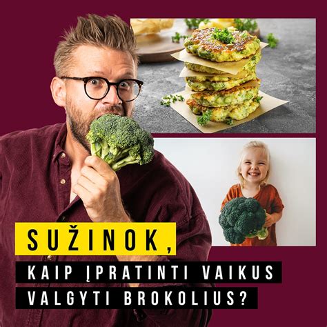 Vaikas valgantis brokolius