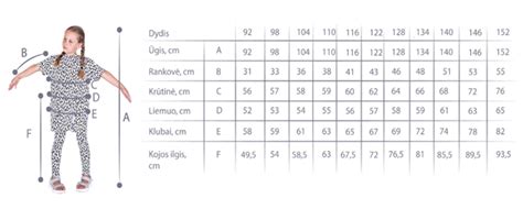 Dydžių lentelė Žmogaus Voro kostiumams