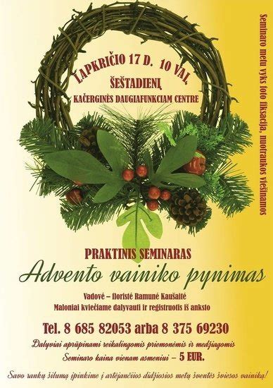 Advento vainiko pynimas