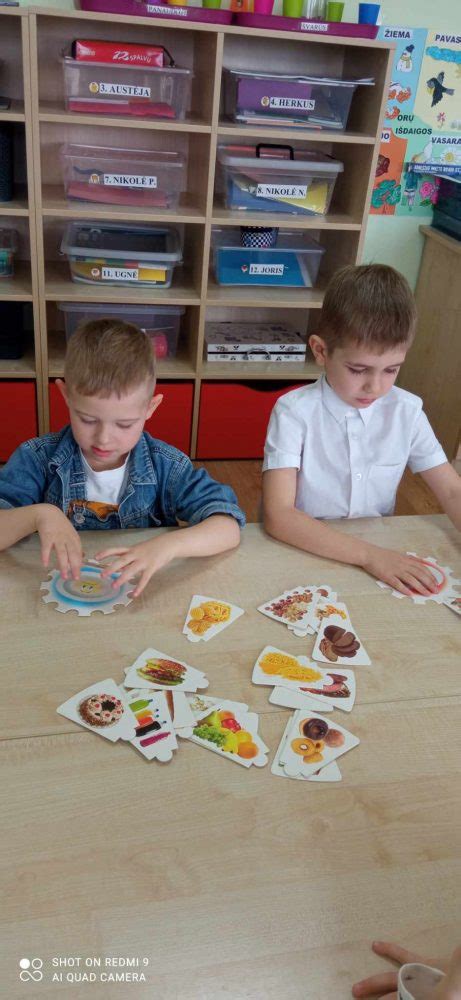 Įvairios edukacinės priemonės apie sveiką maistą
