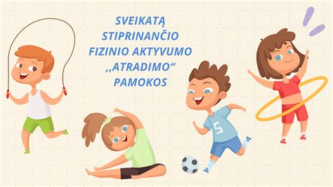 Vaikų fizinio tobulėjimo grafikas su Zumba