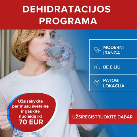 Dehidratacijos požymiai ir prevencija