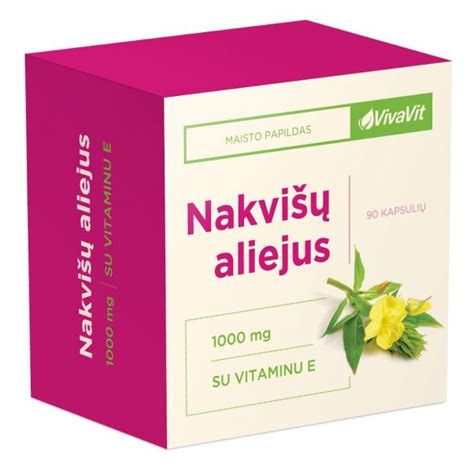 nakvišų aliejaus kapsulės