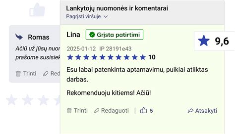 Klientų atsiliepimų apie medines aikšteles schema