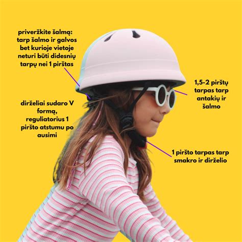 schema kaip teisingai sureguliuoti šalmo dirželius
