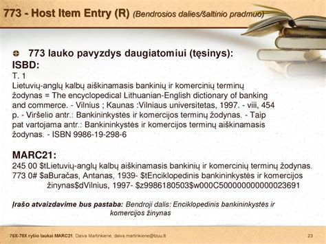 Senojo lietuvių-anglų kalbų žodyno pavyzdys