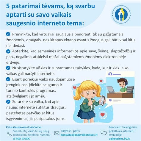 vaiko teisių gynimas internete