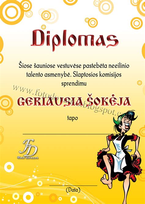Pavyzdžiai vaikų diplomų su skirtingomis temomis