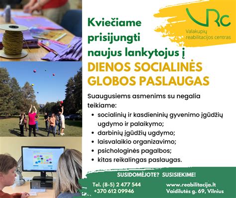 Infografika: žingsniai norint gauti socialinės globos paslaugas