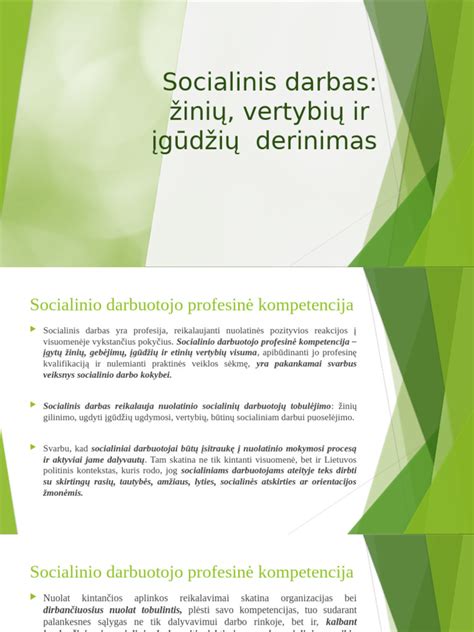Socialinis darbas ir emocinė gerovė