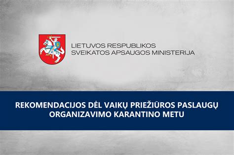 Sveikatos apsaugos ministerijos rekomendacijos nėštumo priežiūrai