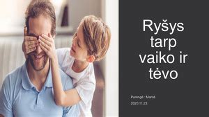 tėvo ir vaiko ryšys gamtoje