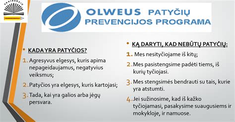 Patyčių prevencija mokykloje