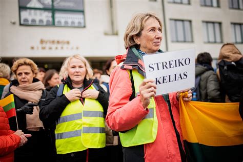Lietuvos mokyklų mokytojų streiko demonstracija