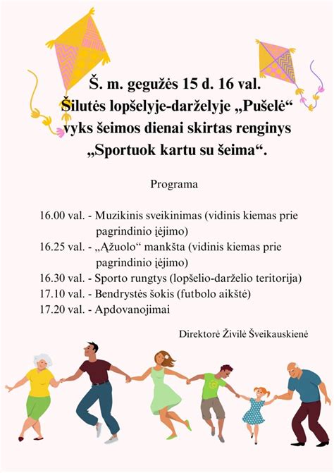 Šeimos planuojanti dienos rutiną kartu
