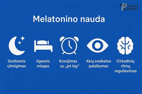 Melatonino hormono poveikis