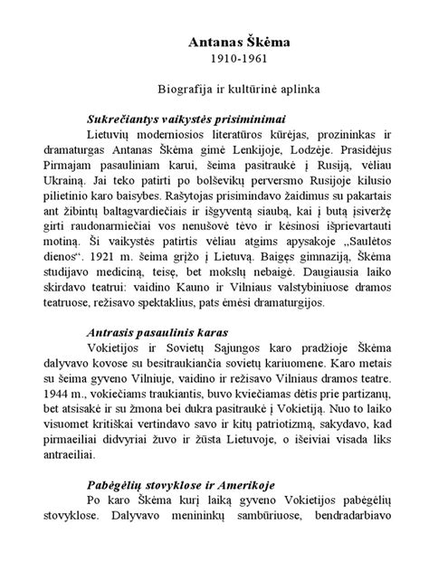 Antanas Škėma: lietuvių moderniosios dramos pradininkas