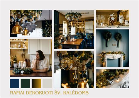 Jaukiai dekoruoti namai su lemputėmis ir žvakėmis