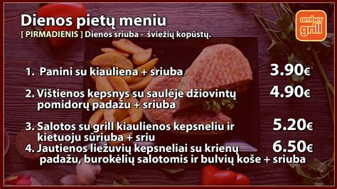 Pavyzdinis darželio pietų meniu