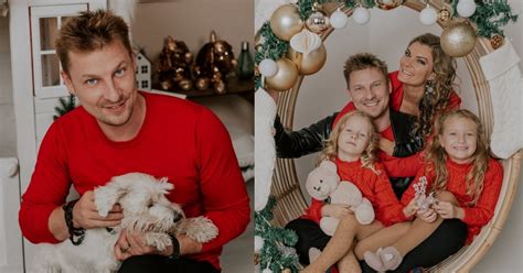 Justinas Lapatinskas su žmona Migle ir dukromis