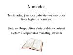 Lietuvos higienos norma HN 75:2016 esmė