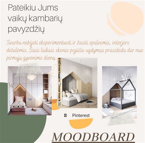 jaukios vaiko kambario detalės