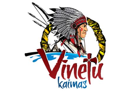 Vaikai „Vinetu kaime“ prie tipio