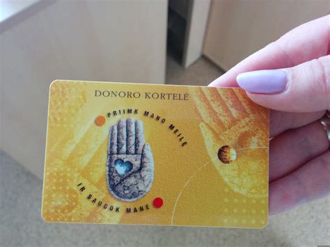 Donorystės kortelė ir jos reikšmė