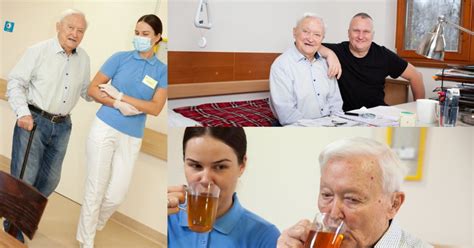 Algimantas Čekuolis savo kambaryje slaugos namuose