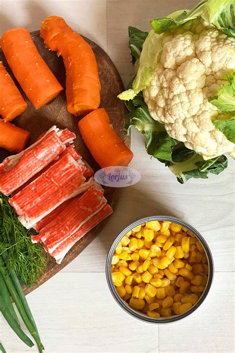 ingredientai krabu misrainei
