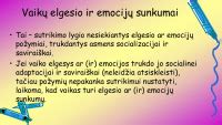 vaiko emocijų ir elgesio schemos