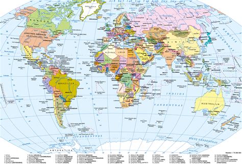 Žemėlapis su Laplandija